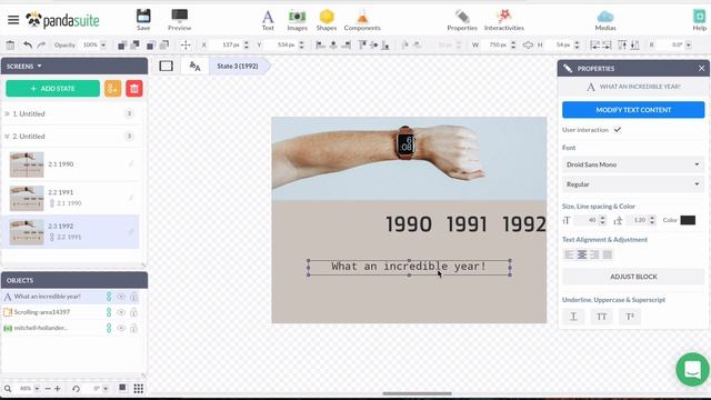 Create an interactive timeline with PandaSuite смотреть онлайн