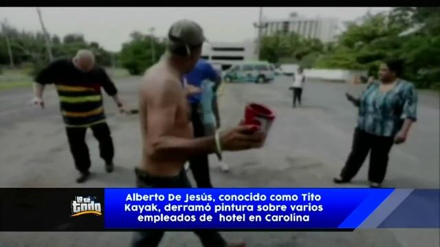 TITO KAYAK LE TIRA PINTURA EN LA CARA A EMPLEADO DE HOTEL смотреть онлайн
