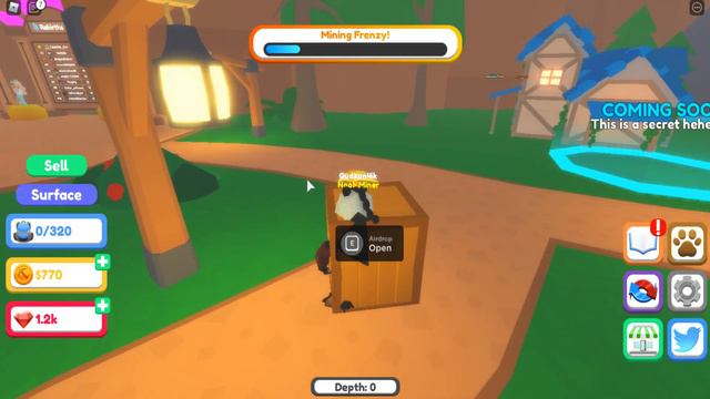 БЕЗУМНАЯ ДОБЫЧА РЕСУРСОВ В РОБЛОКСЕ. СТАЛ ТОПОВЫМ КОПАТЕЛЕМ. ROBLOX MINING FRENZY SIMULATOR. смотреть онлайн