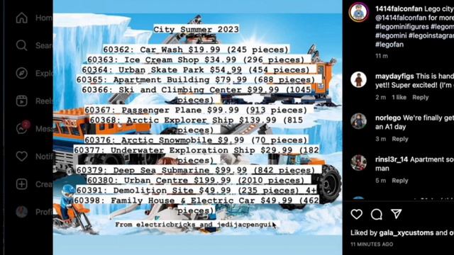 Lego City 2023 Summer Set Leaks смотреть онлайн