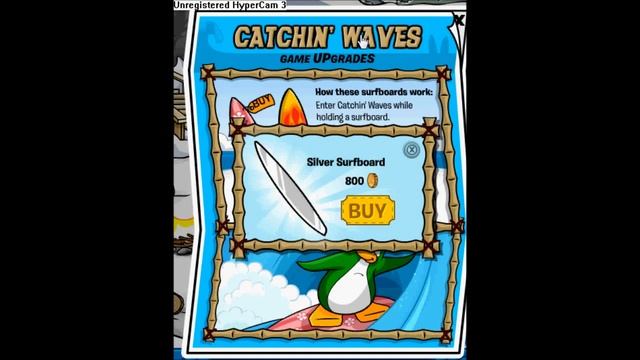 Club Penguin - Silver Surf Board смотреть онлайн