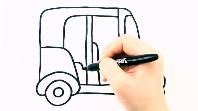 Как нарисовать рикшу / Мультик раскраска для детей / Раскрась Ка смотреть онлайн