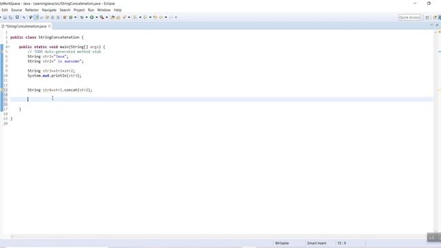 Concatenating Two Strings in Java смотреть онлайн
