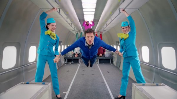 S7 Airlines & OK Go, Upside down & Inside out - #ГравитацияПростоПривычка
