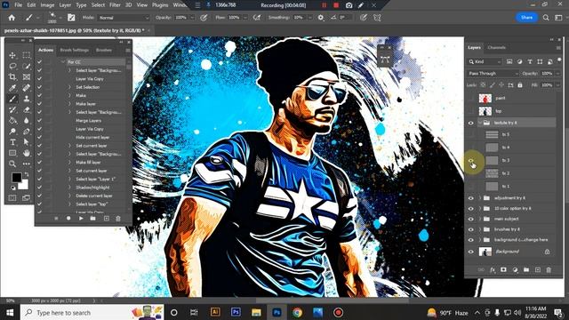 Vector Cartoon Photoshop Action смотреть онлайн
