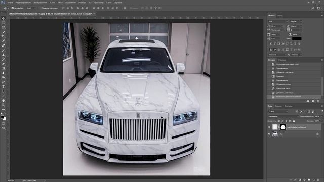 Как наложить текстуру на объект в фотошопе - Мраморный эффект смотреть онлайн