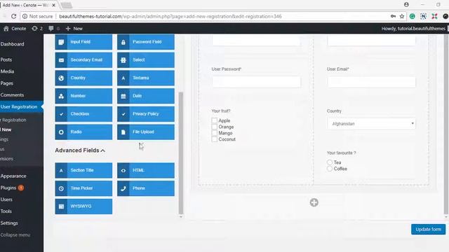 User Registration File Upload Addon