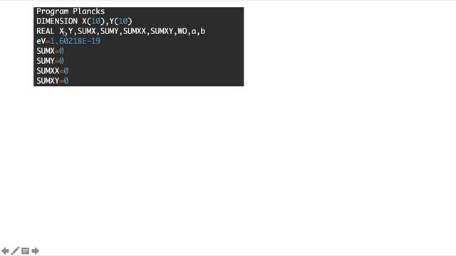 FORTRAN Program: Find Planck’s constant using Least Square Method смотреть онлайн