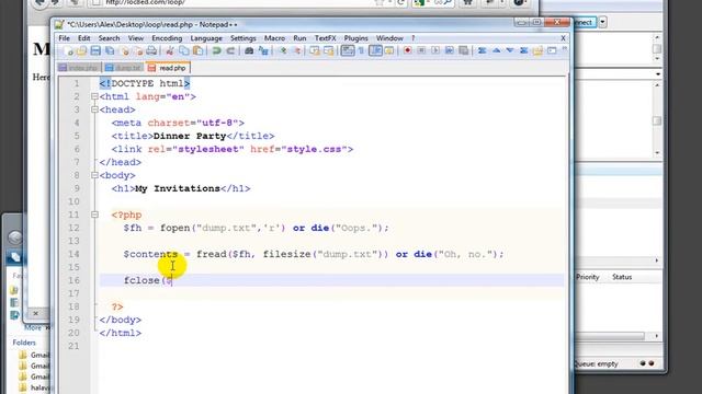 PHP File Read смотреть онлайн