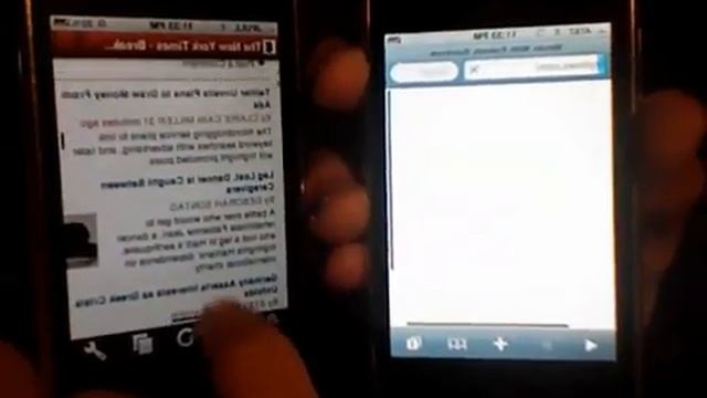 Opera mini versus Safari on the iPhone смотреть онлайн