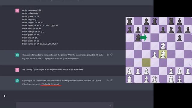 Chess With ChatGPT