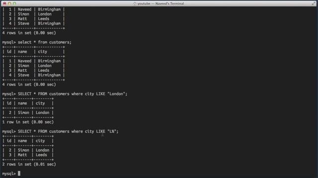 Database Tutorial - 10 - LIKE operator смотреть онлайн