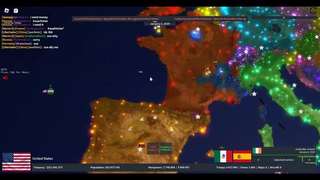 How to (NOT) play US in | Roblox : Rise of Nations | смотреть онлайн