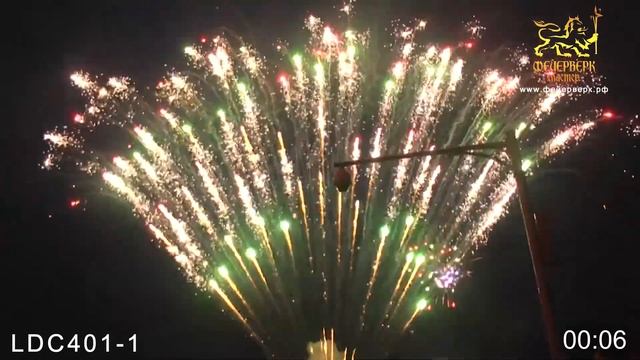 LDC401-1 (0,8"х 300 зарядов) Time rain tail to red and green смотреть онлайн