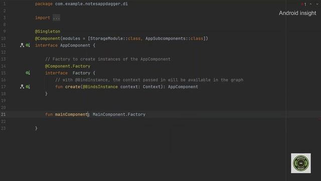 Injecting the Dagger graph into an Activity | Notes App | MVVM Dagger Android Kotlin Tamil - Part 1 смотреть онлайн
