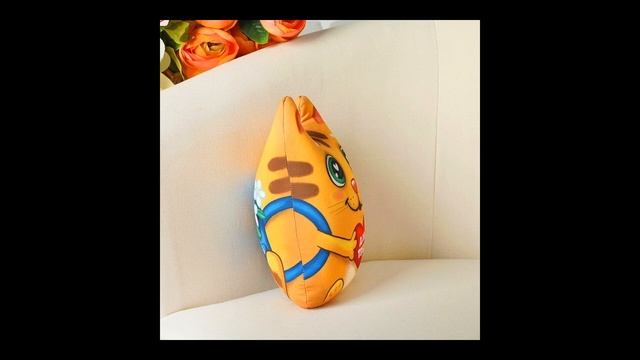 Мягкая игрушка-антистресс - Котик с сердечком смотреть онлайн
