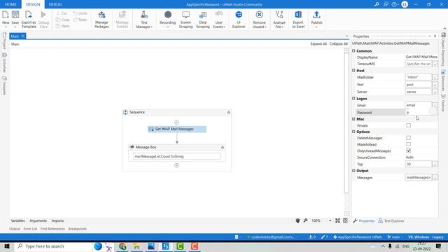 IMAP Activity Error | Application Specific Password Required | UiPath Tutorial | @coderslobby смотреть онлайн
