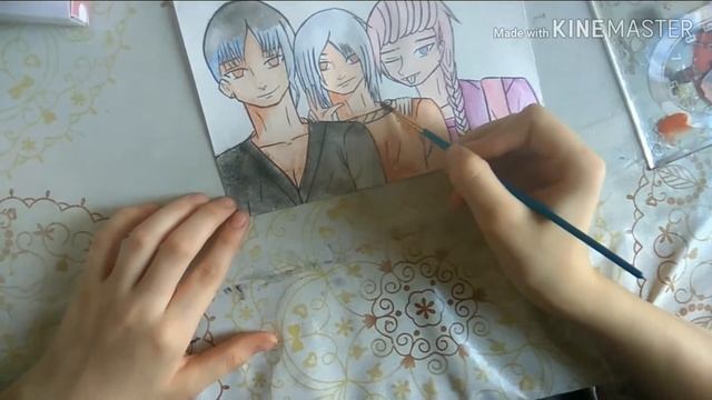 Как рисавать аниме??? Как раскрасить рисунок ... Мой способ раскрашивание ????????? смотреть онлайн