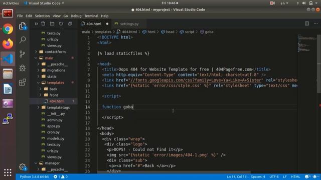 Back From Error pages | Python and Django смотреть онлайн