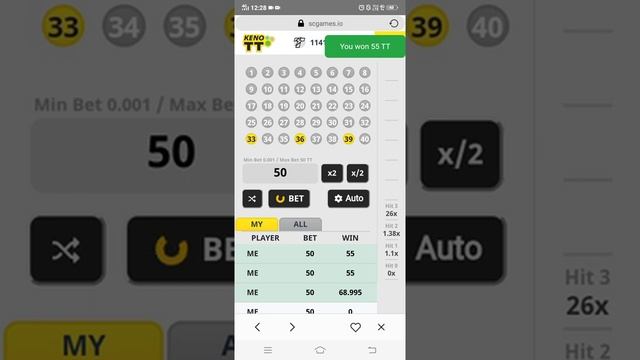 Trick 4 Play Game KENO WIN 1300 TT (3ball) on THUNDERCORE APK смотреть онлайн