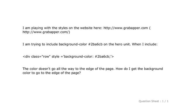 CSS : How to format background color using twitter bootstrap? смотреть онлайн