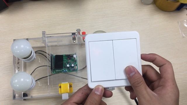 433MHz 220V Receiver and Wall Switch Panel Wireless Remote Control Light Control Switch DIY Project смотреть онлайн