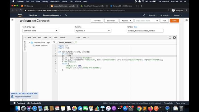 Pass query string parameter - Amazon WebSocket API Gateway p8 смотреть онлайн