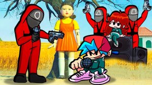 НОВАЯ ИГРА В КАЛЬМАРА vs Friday Night Funkin Squid Game FNF Mod Full Week!