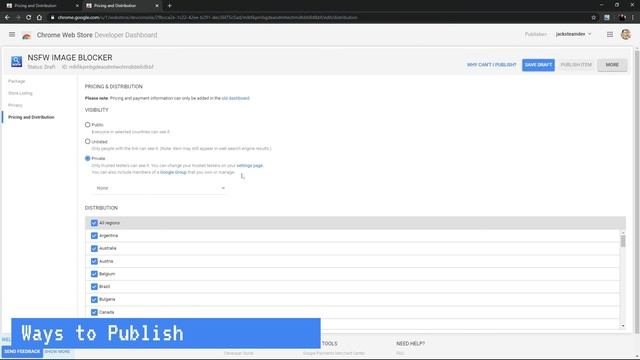 How to Publish your Chrome Extension 4/4 - Distributing смотреть онлайн