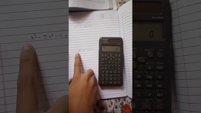 How to solve Eigen values equation using calculator Casio fx-991MS смотреть онлайн