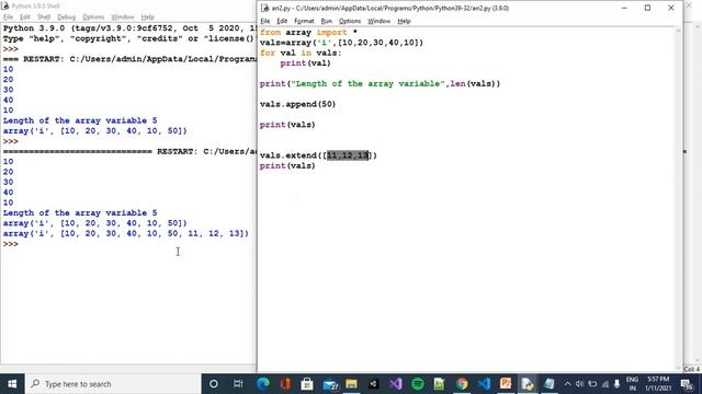 Learning Python in Tamil | Part-29 | ARRAY DECLARATION, INITIALIZATION AND ARRAY OPERATIONS смотреть онлайн