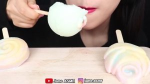 ASMR LOLLIPOP ICE CREAM 롤리팝 아이스크림 먹방 EATING SOUNDS
