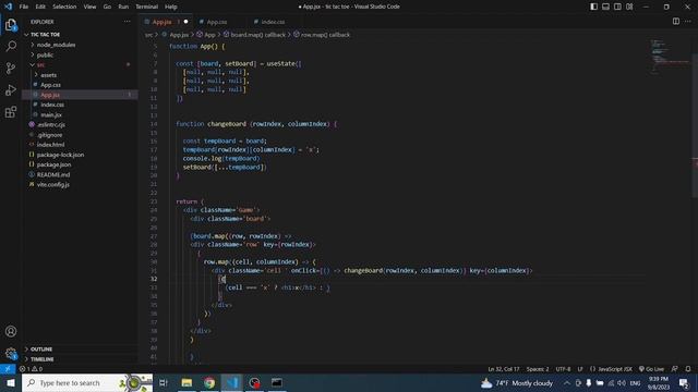 Tic Tac Toe Game in React.js Tutorial смотреть онлайн