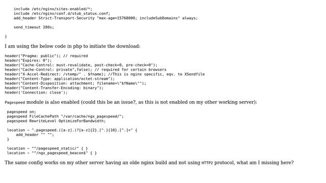 DevOps & SysAdmins: Nginx - enable download of multimedia file instead of streaming? смотреть онлайн