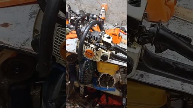 ремонт пилы Stihl ms180 не развивает обороты смотреть онлайн