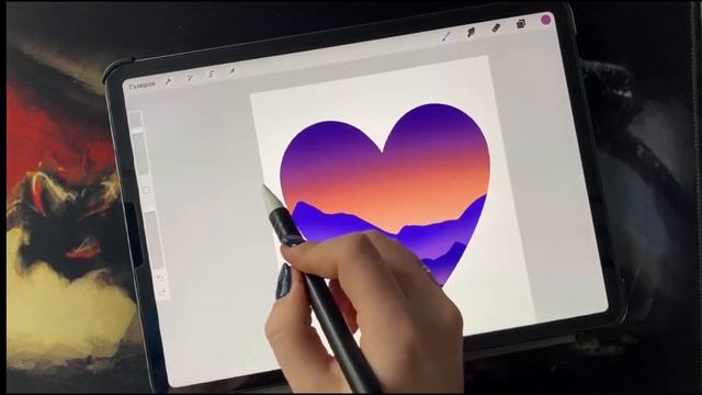 Рисуем очень простую иллюстрацию в Procreate смотреть онлайн