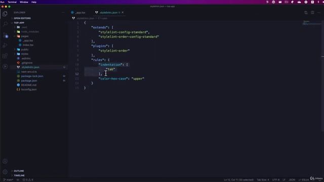 007 Настройка stylelint смотреть онлайн