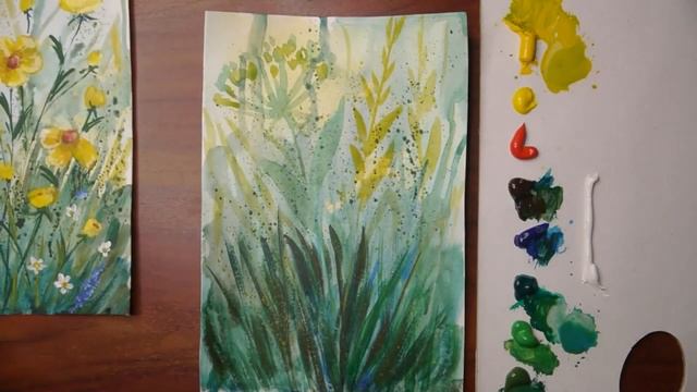 Акварельный акрил//интересно и просто смотреть онлайн