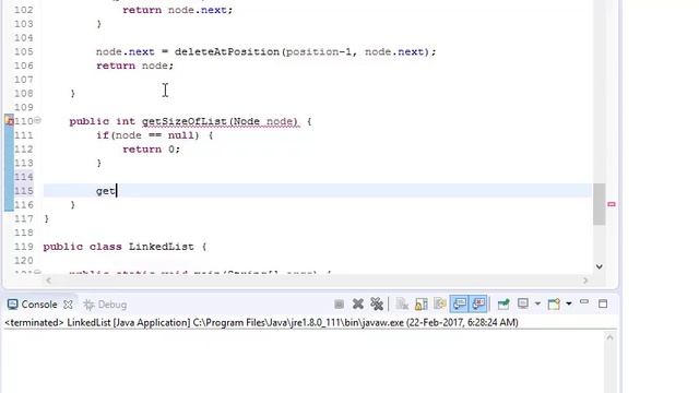 Linked List in Java: 8 - Get size of list | Length of Linked List смотреть онлайн