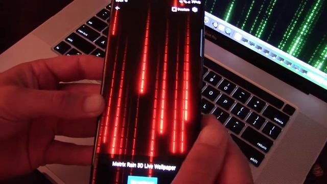 Matrix Digital Rain 3D Android Live Wallpaper Made With UNITY 3D смотреть онлайн