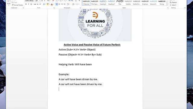 passive voice of future perfect tense | practical use смотреть онлайн