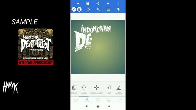 How To Make Metal Logo With Android (Pixellab) ? // Bagaimana Cara Buat Logo Metal