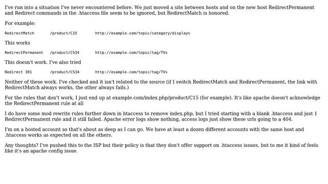 DevOps & SysAdmins: .htaccess, Redirect doesn't work, RedirectMatch does смотреть онлайн