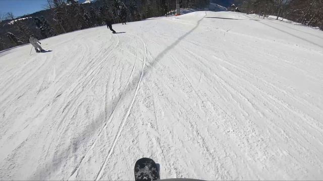 Трасса примавера переходящая в панораму. Каталка