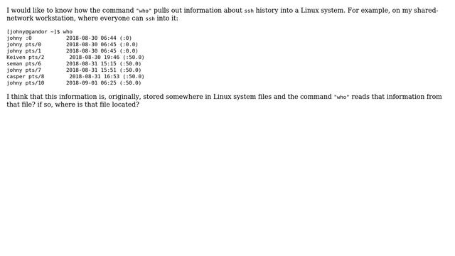 Source of information - command who (2 Solutions!!) смотреть онлайн