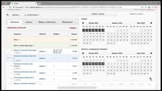 Статистика и инструменты в Alytics смотреть онлайн