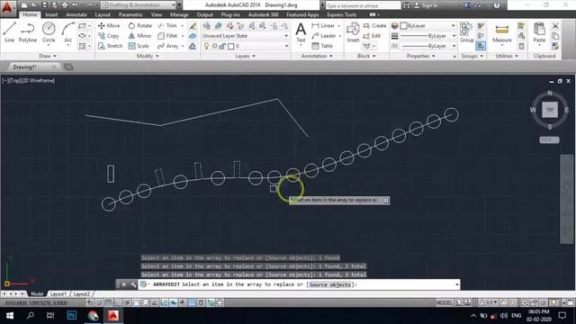 Path array command AutoCAD in Hindi Lesson-18 смотреть онлайн