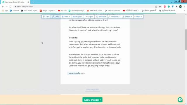 How to delete hyperlink from a pdf file using Sejda Online PDF Editor смотреть онлайн