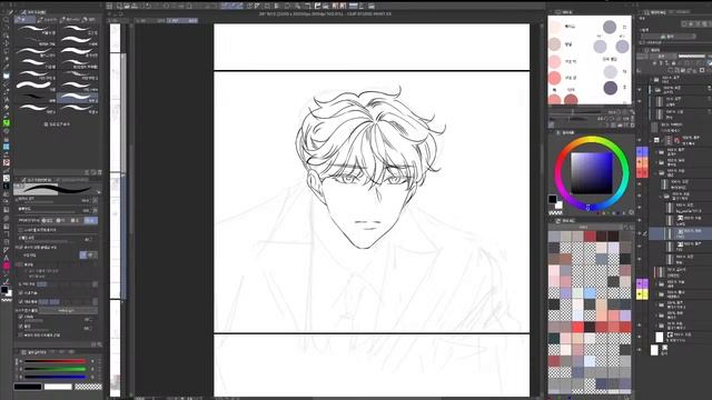 Webtoon / Comics Drawing Process With Clip Studio Paint | 웹툰 / 만화 작업 과정
