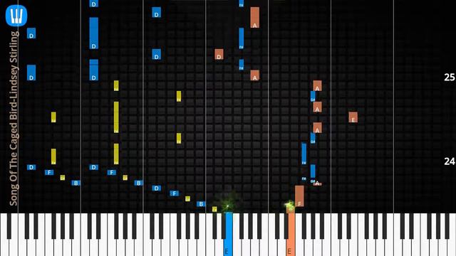 🎹Song Of The Caged Bird, Solo & Chord, Lindsey Stirling, Synthesia Piano смотреть онлайн